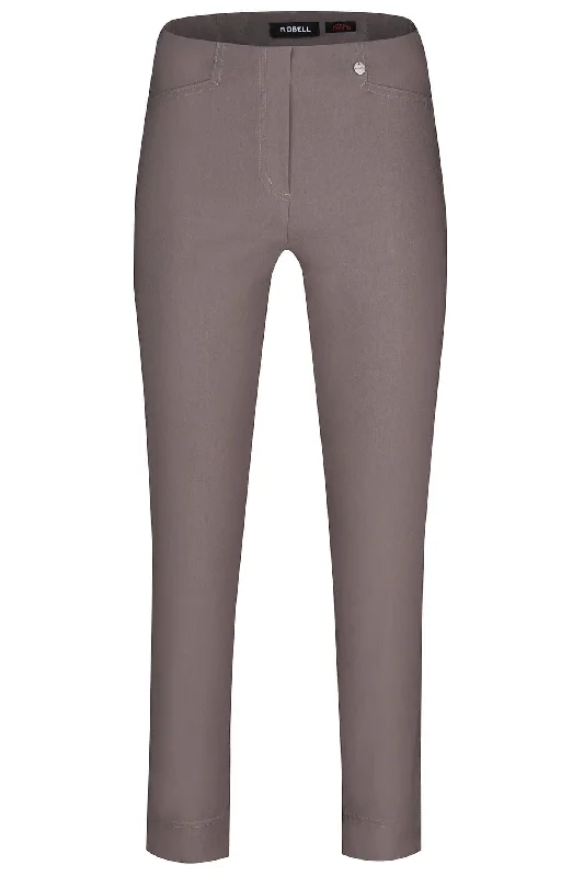 *Robell 51527-5499-38 Rose 09 Almond Ankle Grazer 7/8 Length Trousers Trousers Leisure Comfortable *Robell 51527-5499-38 Rose 09 Almond Ankle Grazer 7/8 Length Trousers Trousers Leisure Comfortable