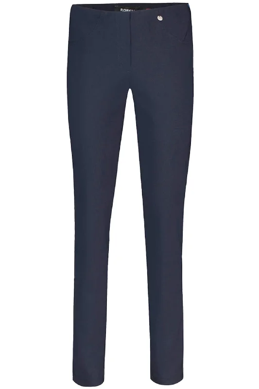 Robell 51559-5499-69 Bella R Navy Full Length Pull-On Trousers Trousers Bestseller Popular Robell 51559-5499-69 Bella R Navy Full Length Pull-On Trousers Trousers Bestseller Popular