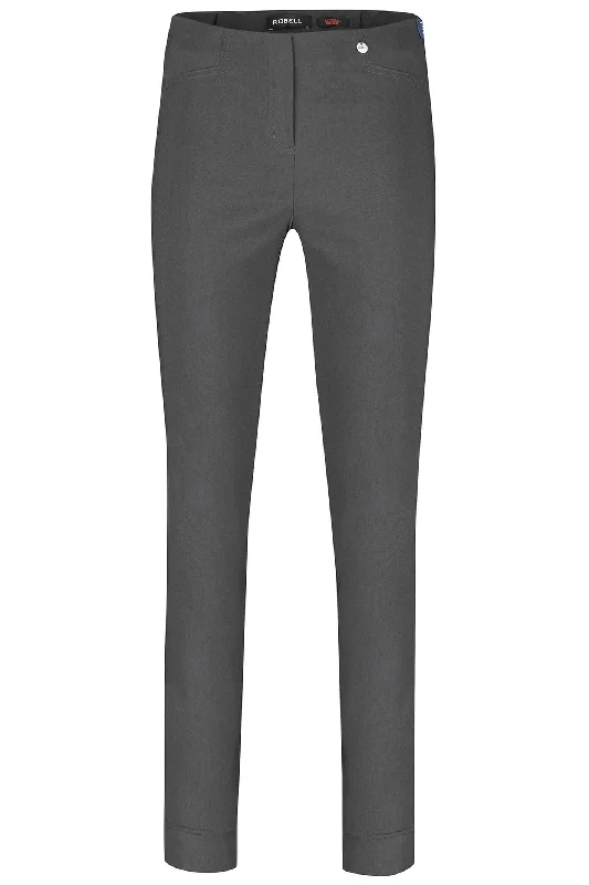 Robell 51673-5499-97 Rose Regular Length Charcoal Slim Fit Trousers Trousers Corduroy Warm Robell 51673-5499-97 Rose Regular Length Charcoal Slim Fit Trousers Trousers Corduroy Warm