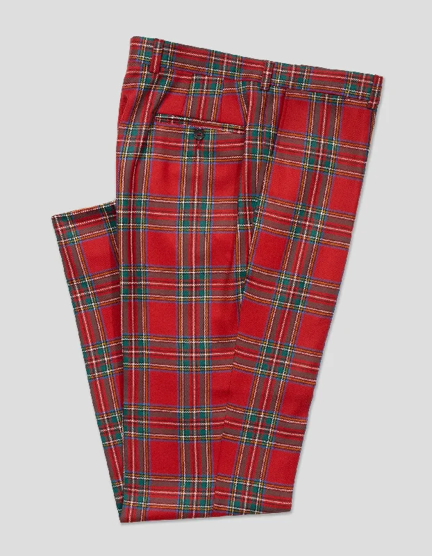 ROYAL STEWART TARTAN WOOL TROUSERS - CLASSIC FIT Trousers versatile functional