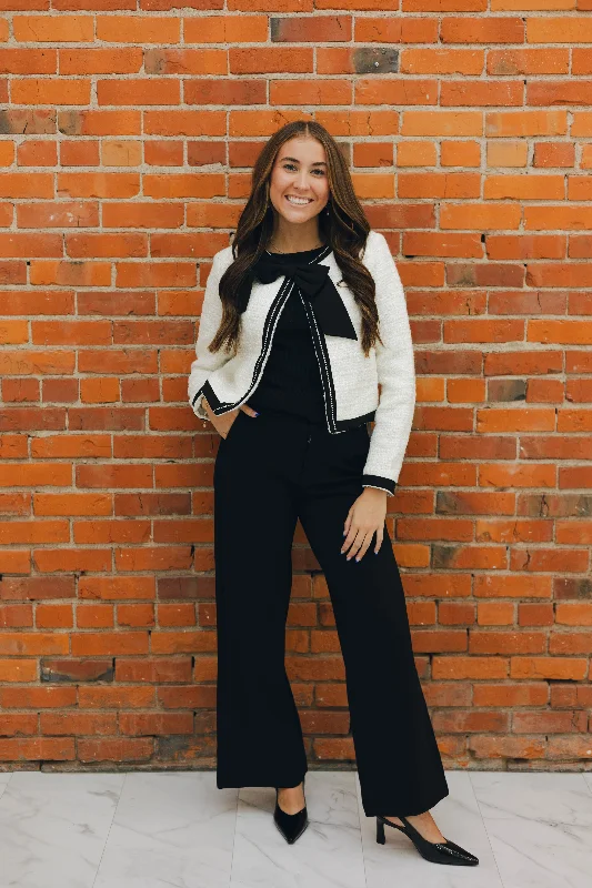 Wide Leg Ponte Knit Trouser Trousers Favorite Customer