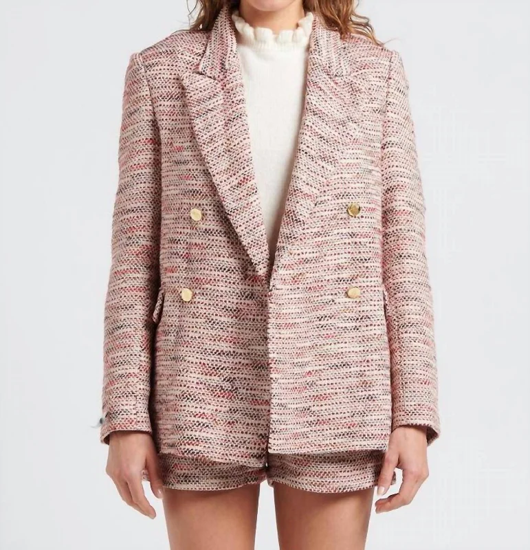 Shelby Tweed Blazer In Multi