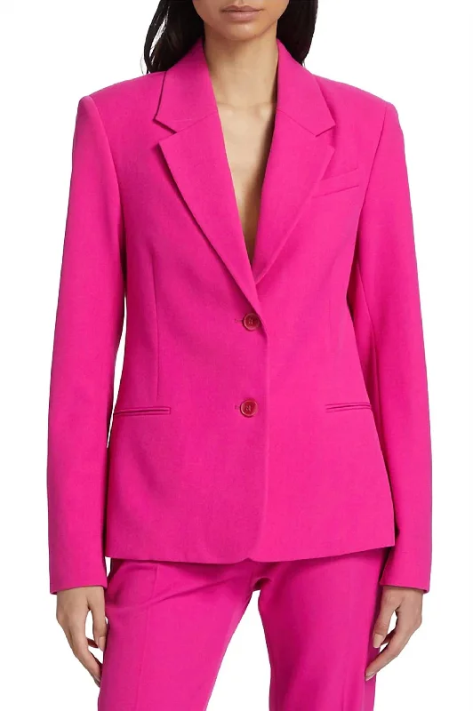 The Femme Blazer In Fuscia