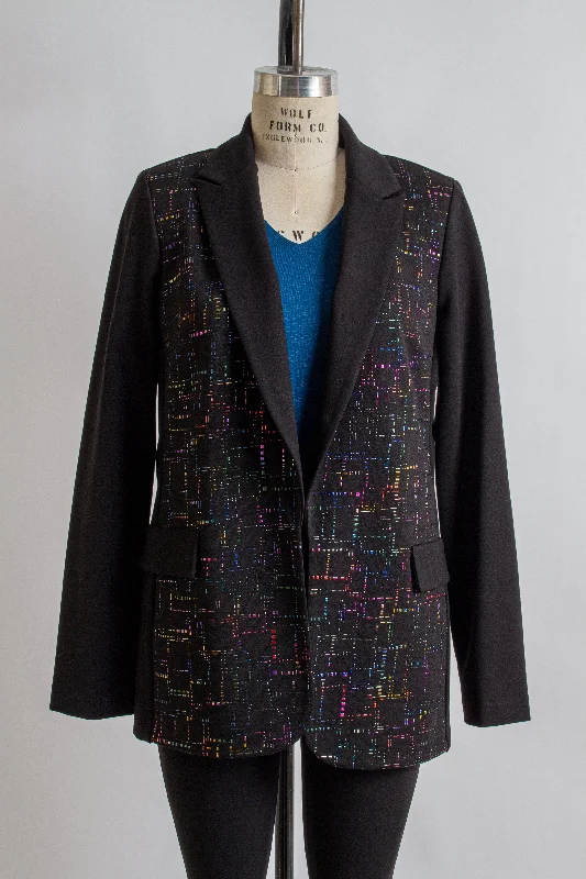 Black/ Multicolor Blazer