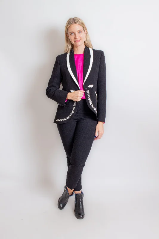 "Aliaga" Black & White Blazer