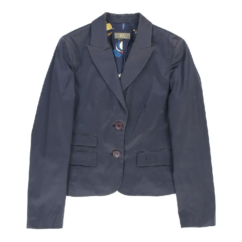 Iceberg Blazer - Medium Navy Cotton