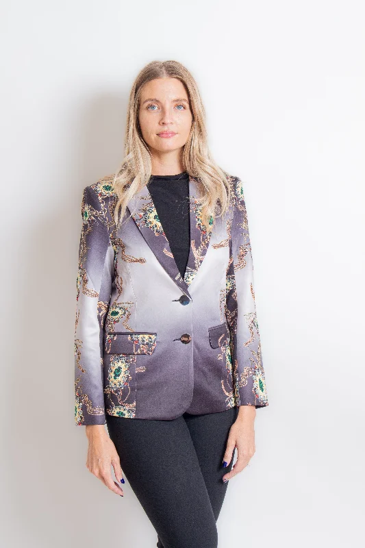 "Ellie" Black Blazer w/ Rhinestones