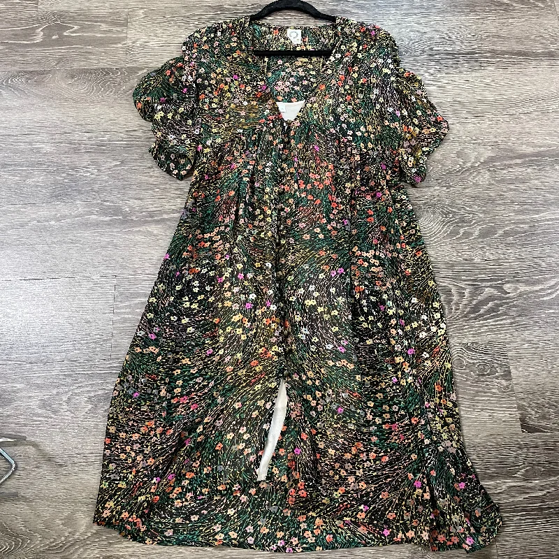 Akemi + Kin Sheer Floral Dress - XS