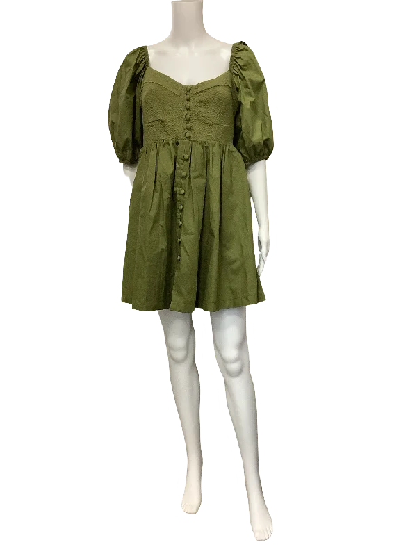 Anthrolopologie Dress Maeve Mini Green Size: S