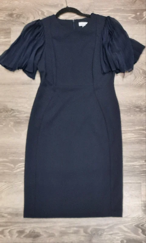 Calvin Klein Pleated Sleeve Dress - Size 6