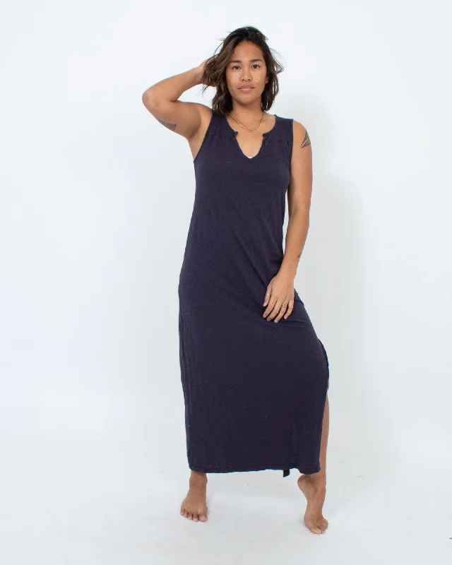 Casual Navy Shift Dress