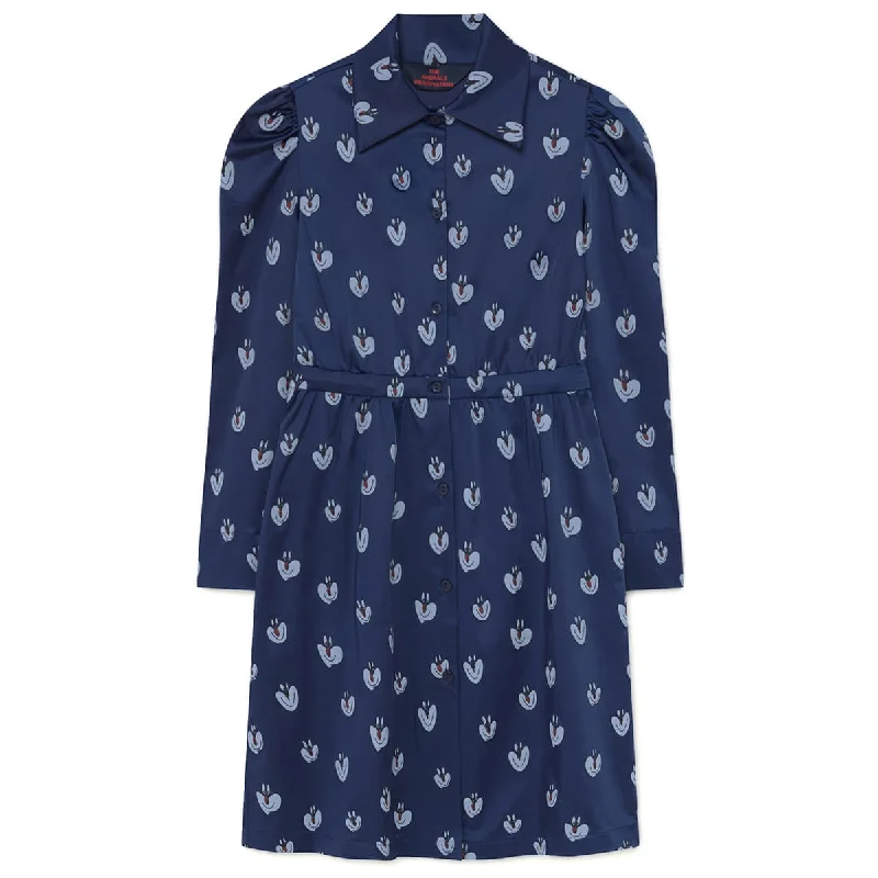 Dolphin Kids Dress in Blue Clowns by The Animals Observatory - Last One In Stock - 3 Years