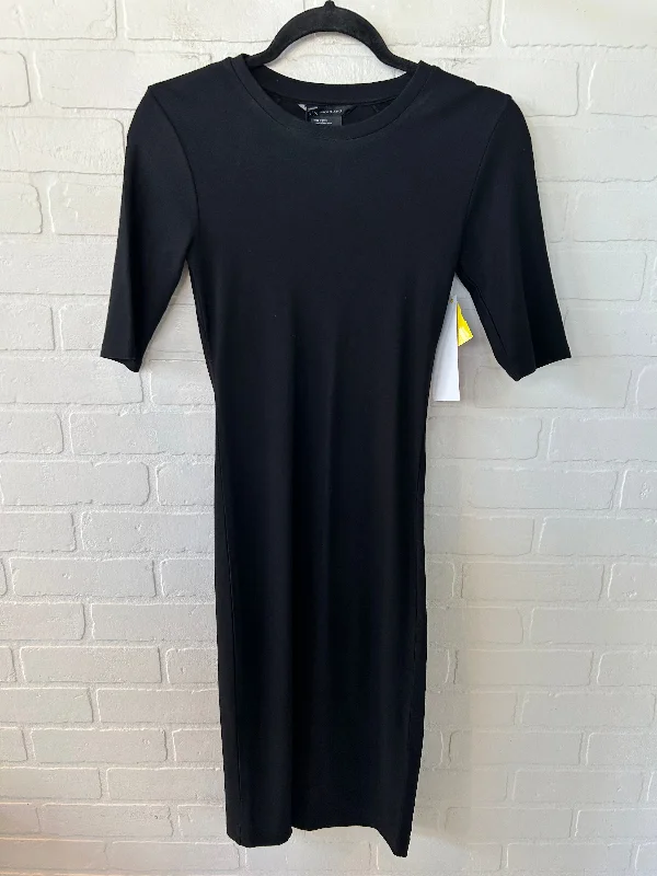 Dress Casual Midi By Armani Exchange In Black, Size: Xs