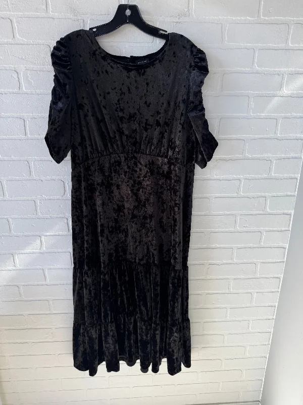 Dress Party Midi By Who What Wear In Black, Size: Xl