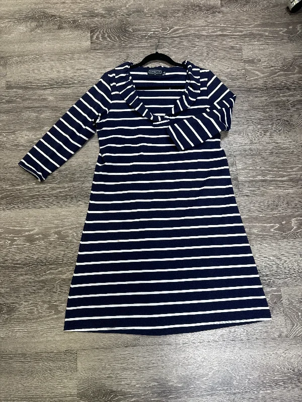 Duffield Lane Striped 3/4 Dress - medium