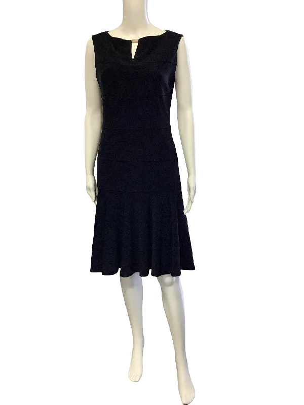 Joseph Ribkoff Dress Midi Black Size: 8