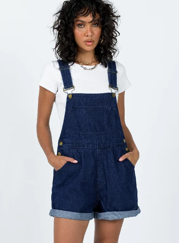 Kacey Overalls Dark Wash Denim