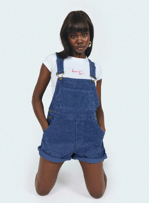 Kacey Overalls Navy Cord