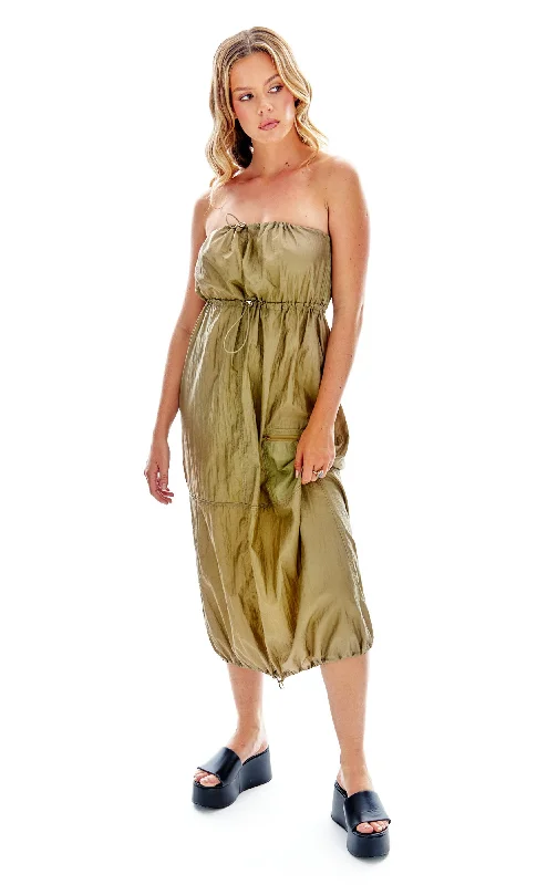 Khaki Parachute Dress