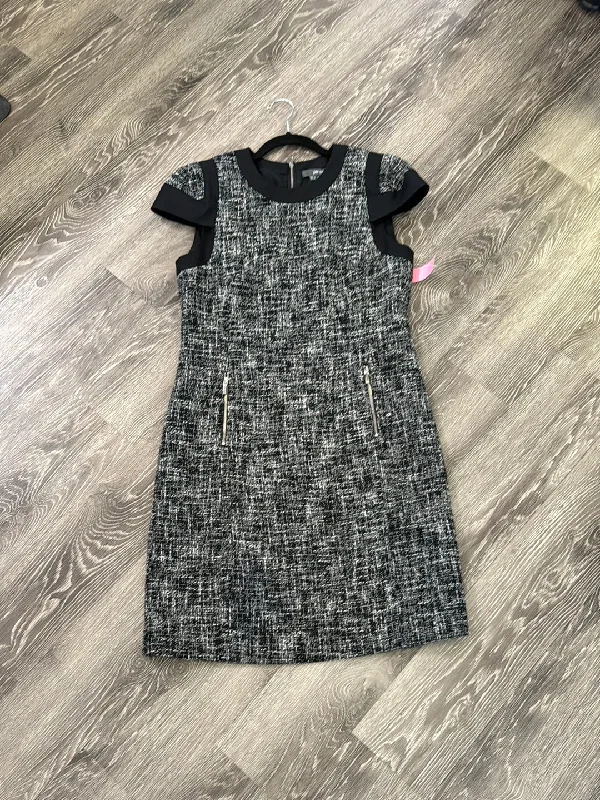 Per Se Cap Sleeve Tweed Dress - size 8