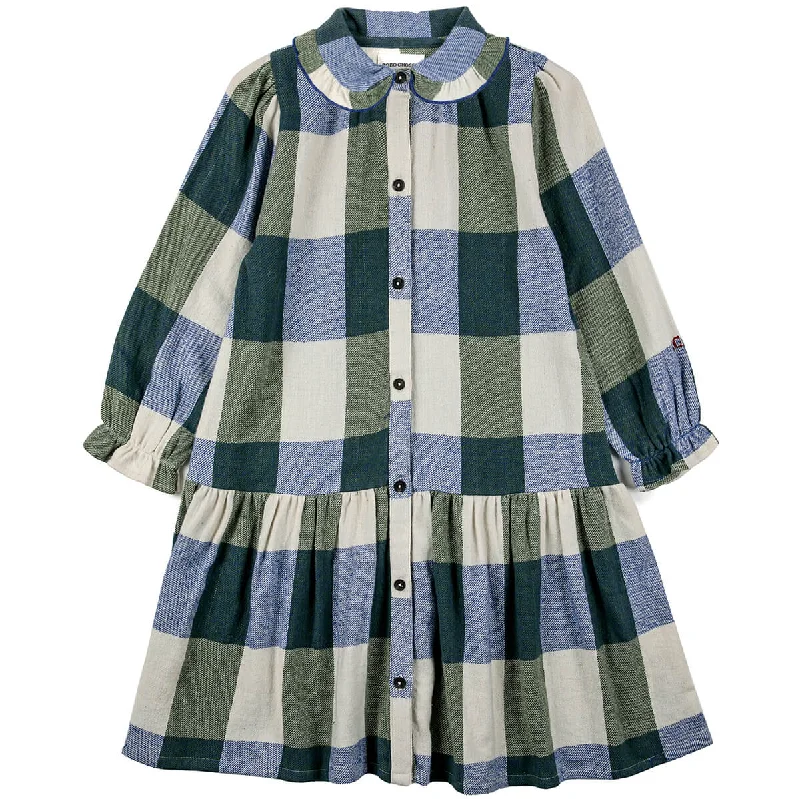 Plaid Check Jacquard Dress by Bobo Choses - Last One In Stock - 8-9 Years