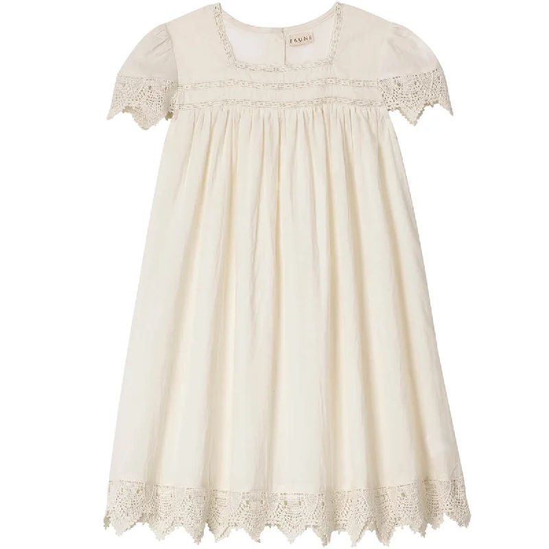 Skylark Dress in Vintage White by Faune