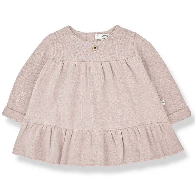 Sonia Dress in Nude by 1+ In The Family - Last One In Stock - 12 Months