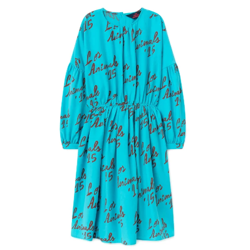 Tortoise Dress in Blue Los Animals by The Animals Observatory - Last Ones In Stock - 3-4 Years