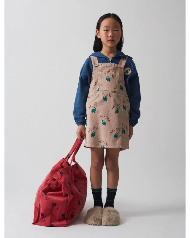 WEEKEND HOUSE KIDS "Small Is Beautiful" Elephant Overalls Dress