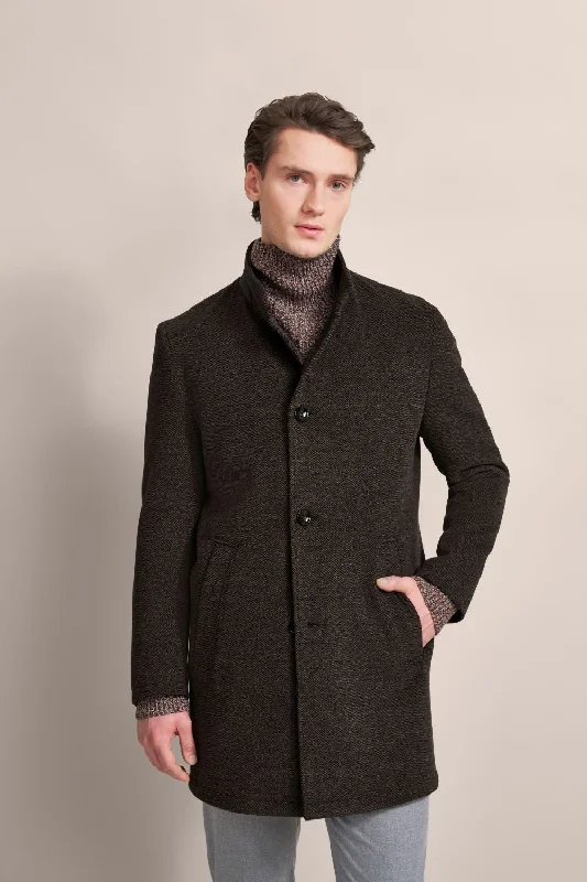 Bugatti Wool Coat | Brown