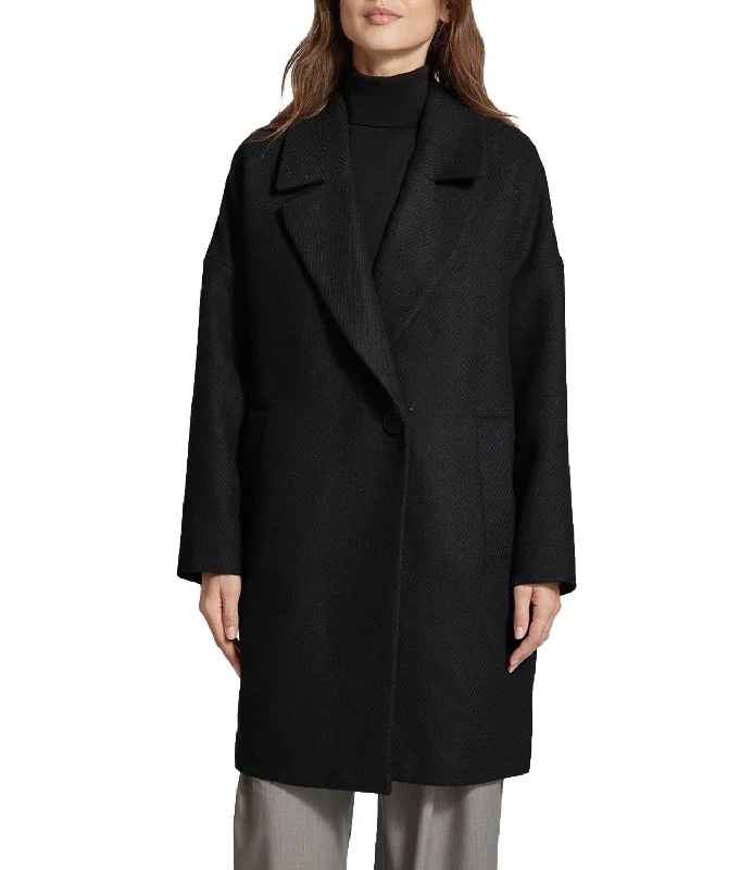 CABAN COAT nero donna