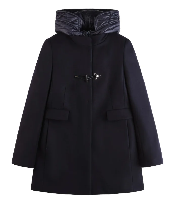 Toggle Coat in Panno di Lana blu