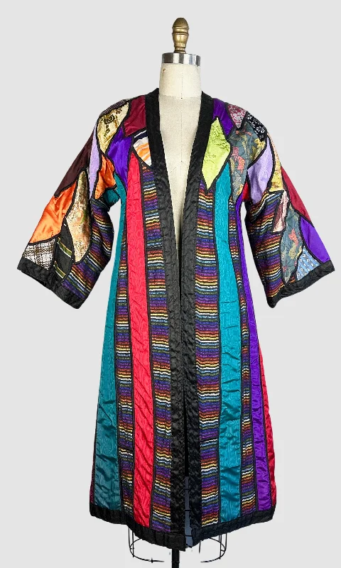 JUDITH ROBERTS La Coleccion 80s Patchwork Coat • Small