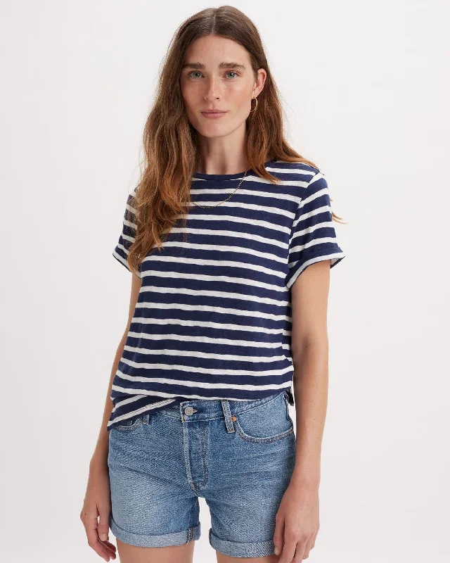 Levi's® Womens Margot Tee - Captain Stripe Peacoat