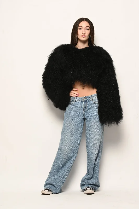 FGM bespoke Fluffy Cropped Bolero Coat