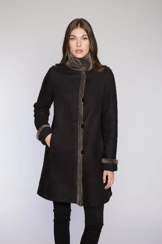 #6160 Reversible Spanish Merino Shearling Coat