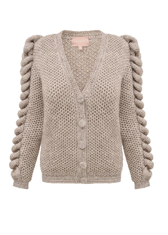 WOOL CREAM CARDIGAN