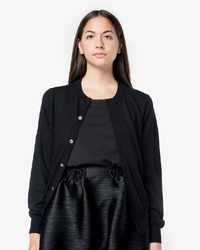 Cashmere Cardigan in Black