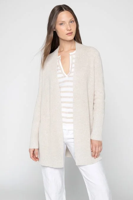 Kinross Cashmere Easy Rib Cardigan