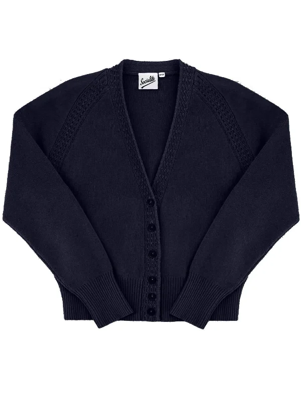 Midcentury Vintage Daydream Cardigan - Night Owl