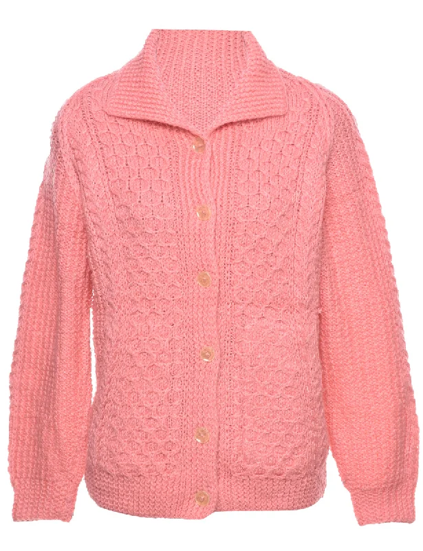 Pale Pink Cardigan - M